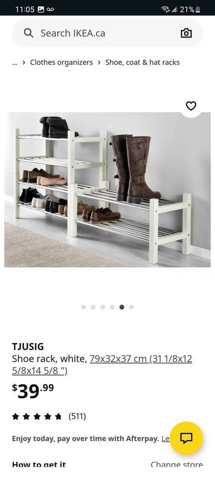 TJUSIG Ikea White Shoe Rack - photo 3
