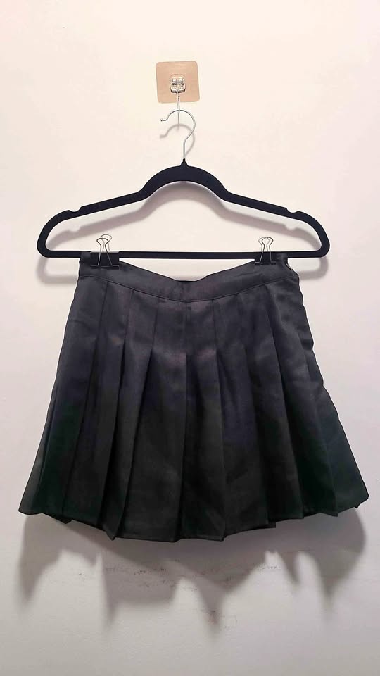 Black Pleated Skirt