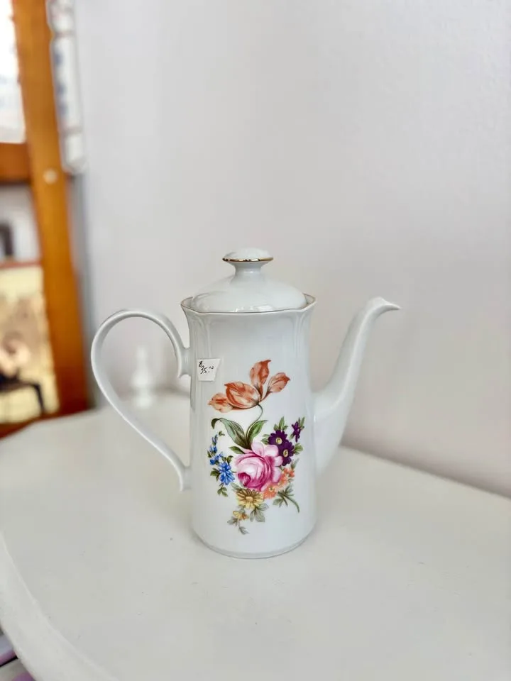 Vintage Floral Teapot - Made in Germany thumbnail