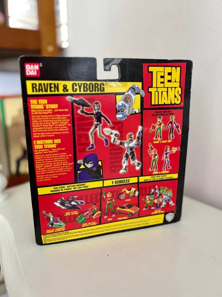 2003 Teen Titans GO! Raven & Cyborg Action Figures image indicator(2)