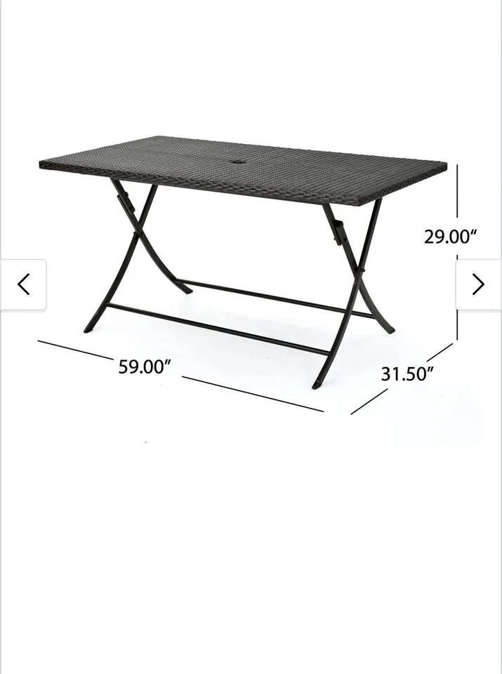 Brand New in Box Outdoor Wicker Dining Table