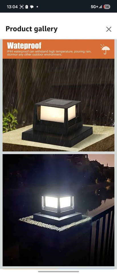 Light Outdoor, Outdoor Solar Post Caps Light - photo 3