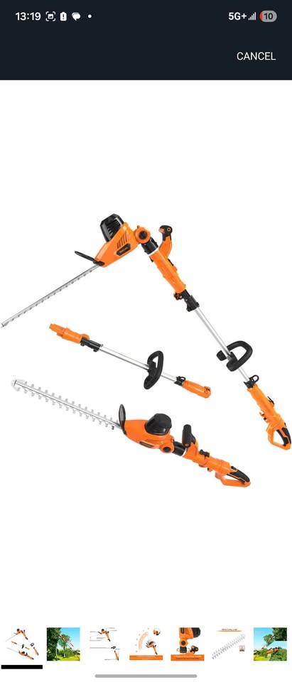 2 in 1 Corded Pole Hedge Trimmer 4.8-Amp - photo 2