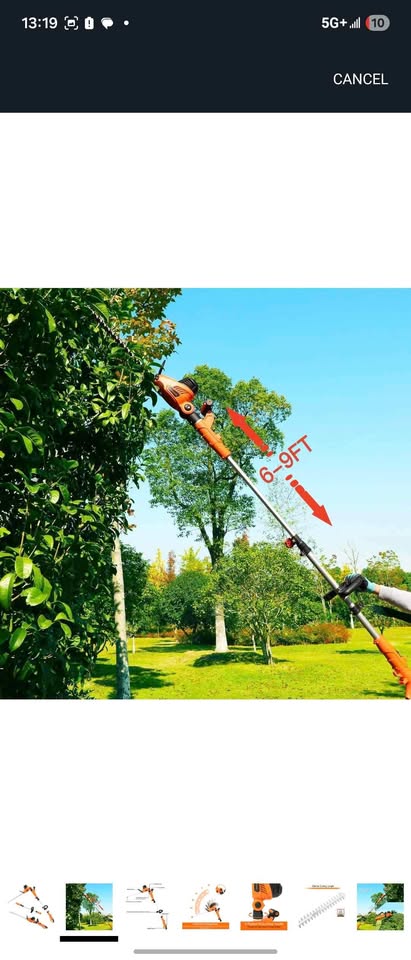 2 in 1 Corded Pole Hedge Trimmer 4.8-Amp - photo 3