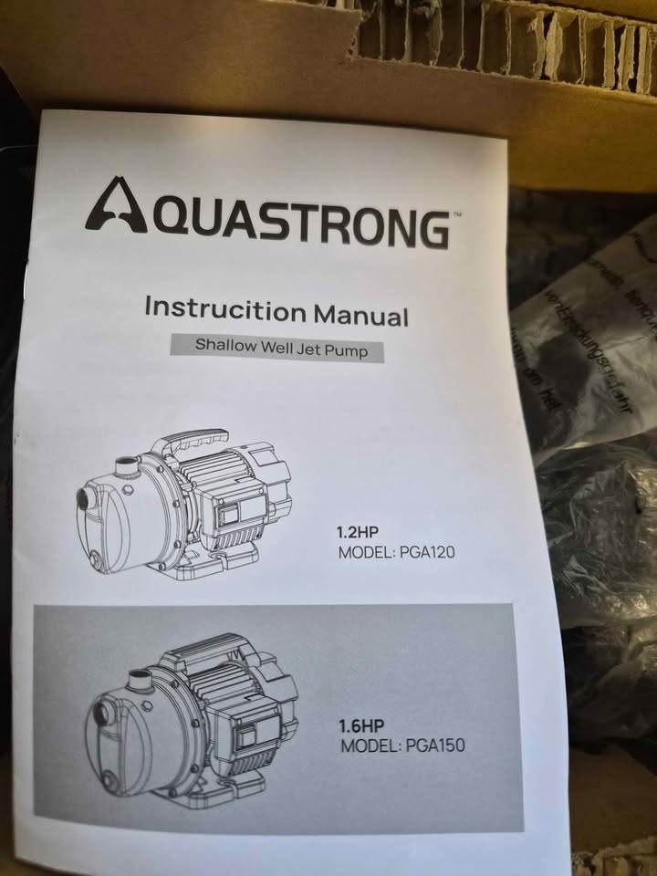 Aquastrong 1.6HP Portable Shallow Well Pump - photo 5