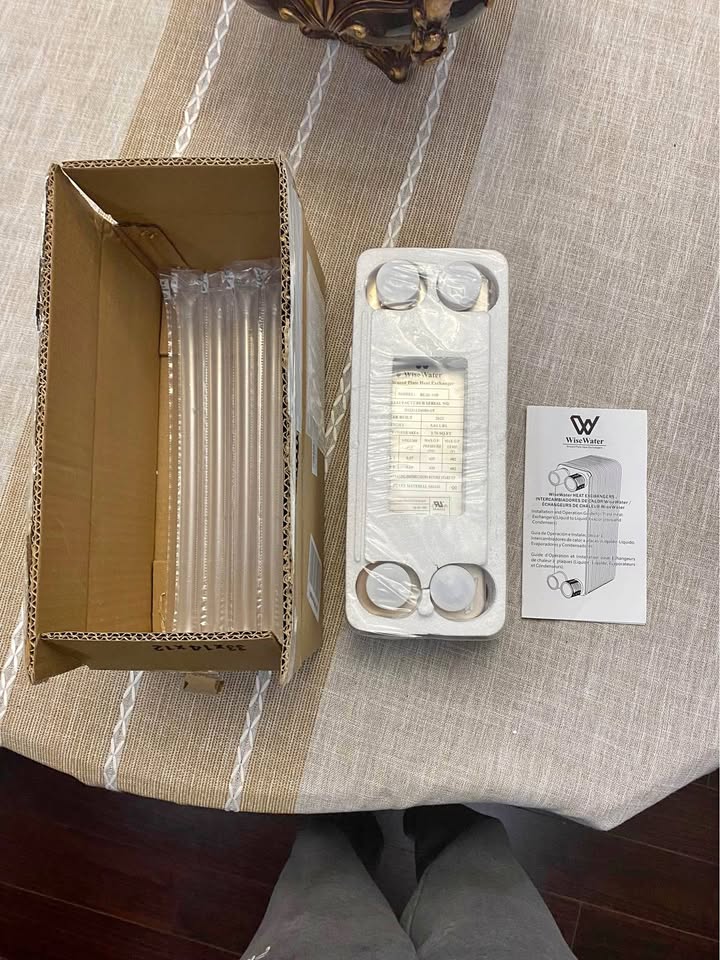 WiseWater Brazed Plate Heat Exchanger - Model BL26-10D