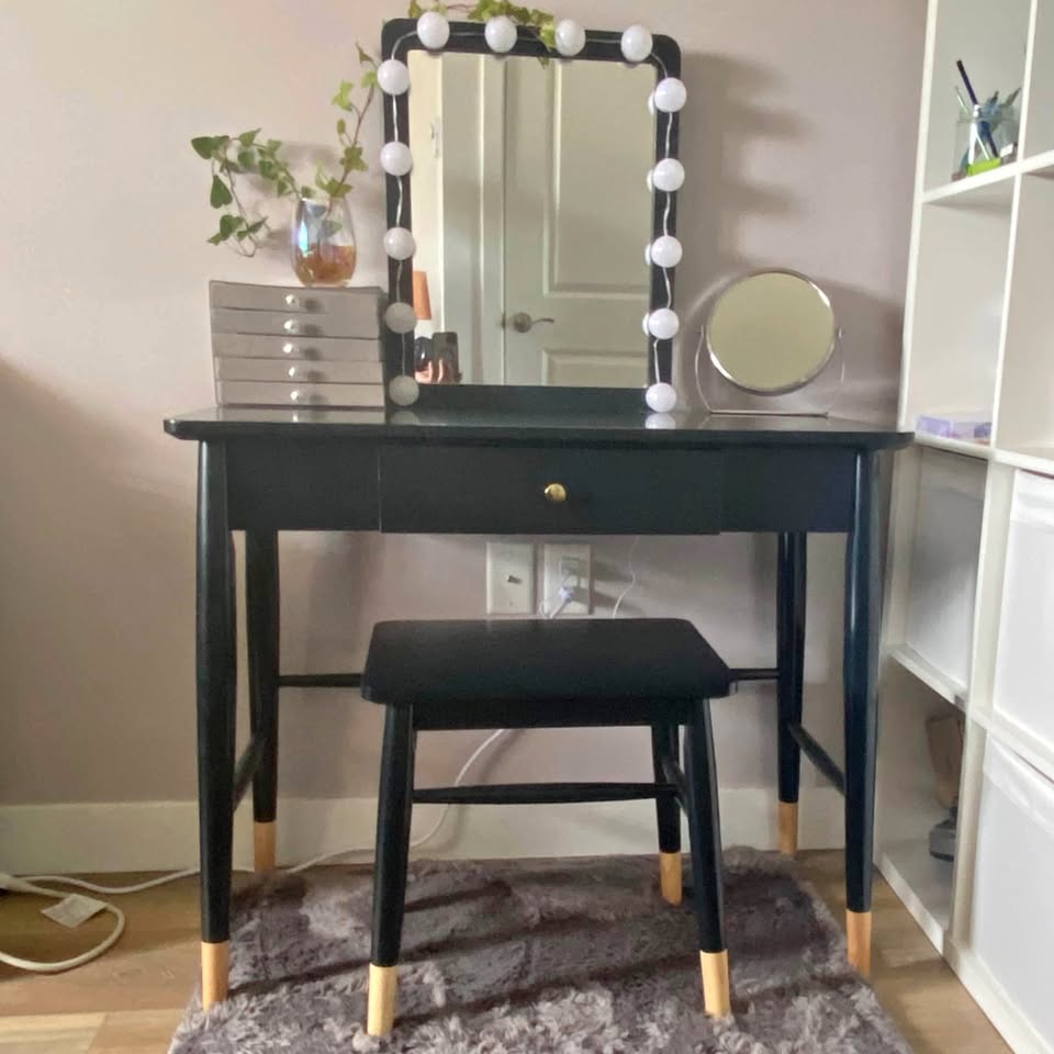 Vanity with lights