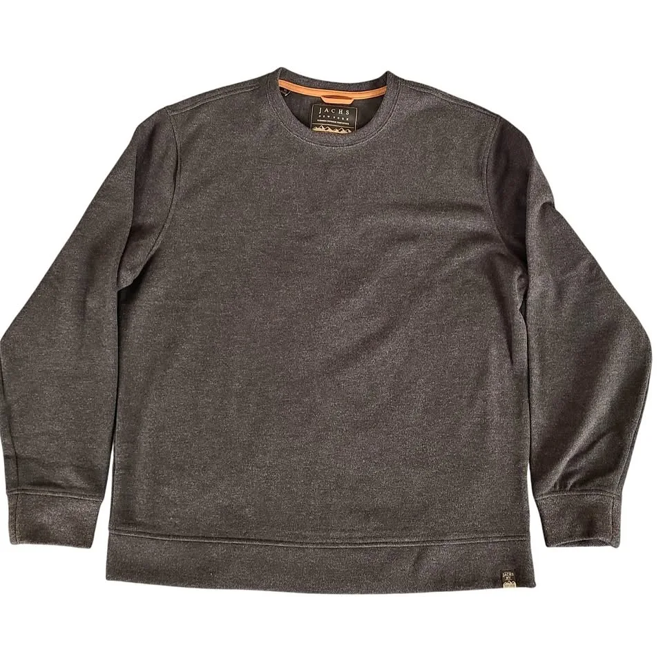 Jachs NY Mens Grey Crewneck Sweatshirt Super Soft Size XL NWOT thumbnail