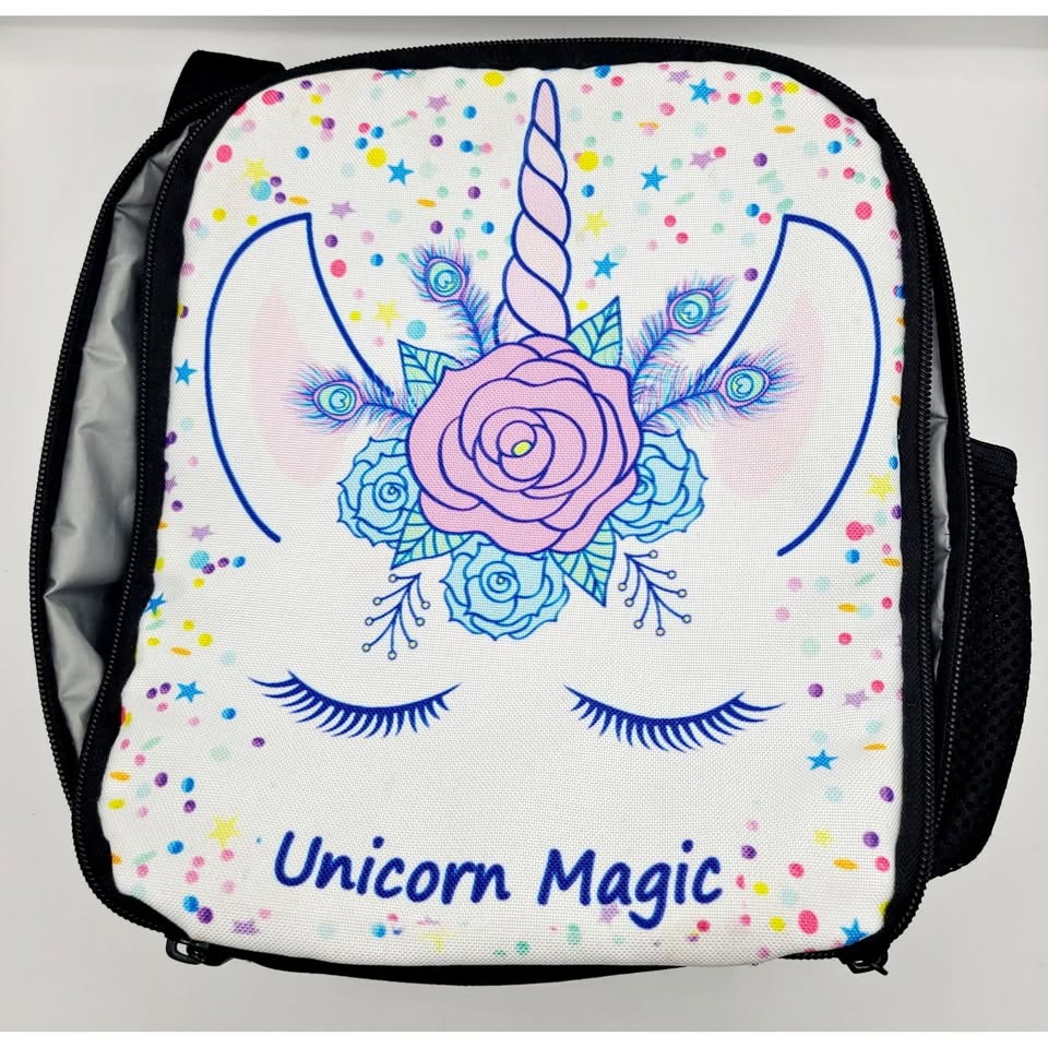 Unicorn Magic Insulated Lunch Bag Box 10 Inches Good Condition
