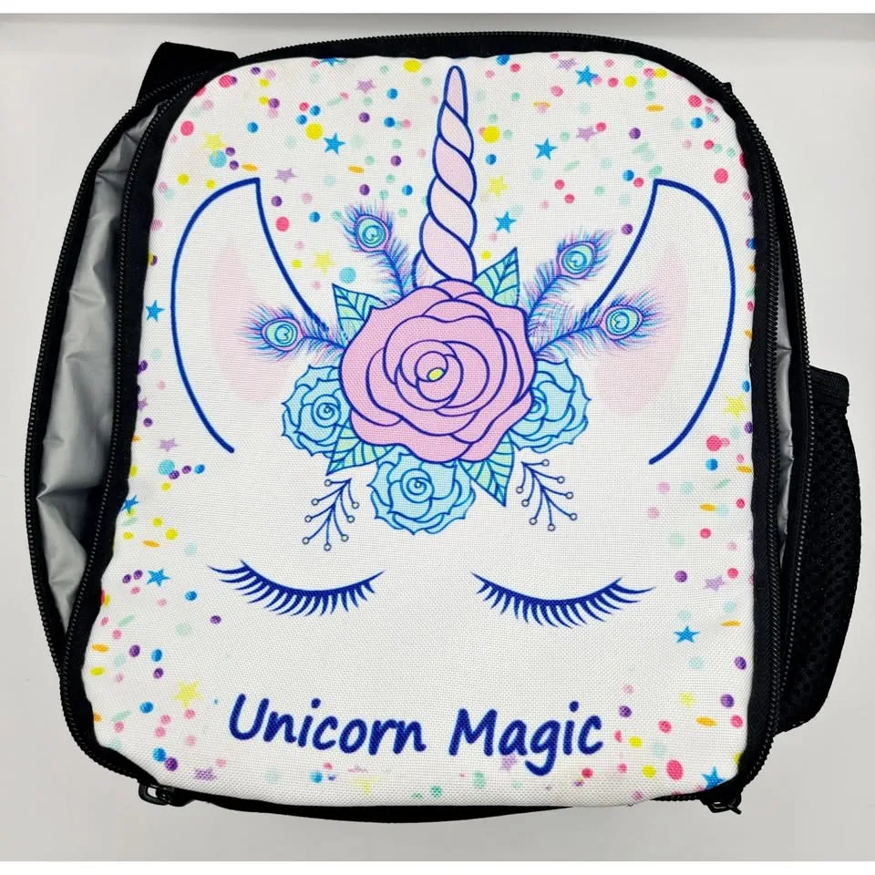 Unicorn Magic Insulated Lunch Bag Box 10 Inches Good Condition thumbnail