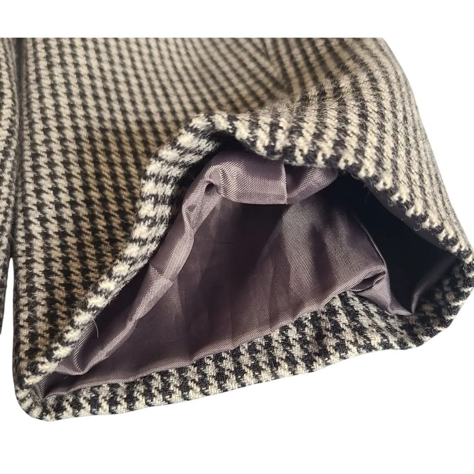 Robert Louis Houndstooth Wool Blend Peacoat - Size L image indicator(8)