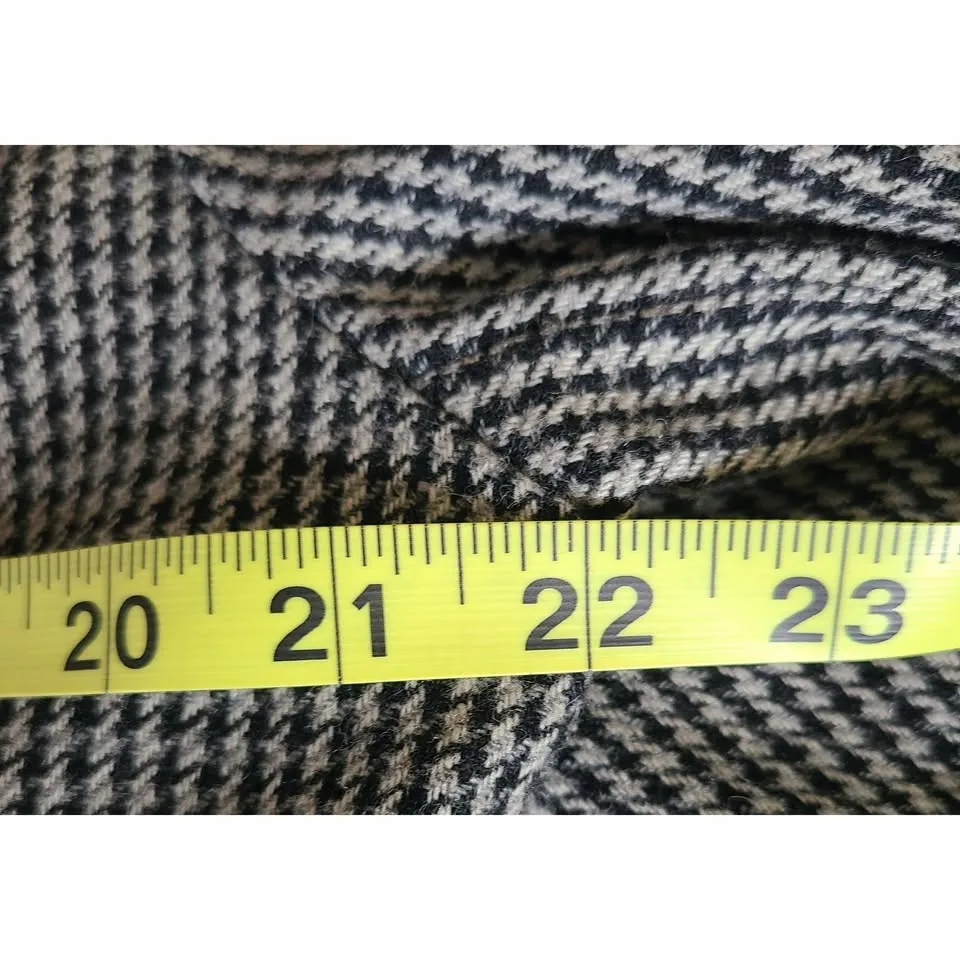 Robert Louis Houndstooth Wool Blend Peacoat - Size L image indicator(9)