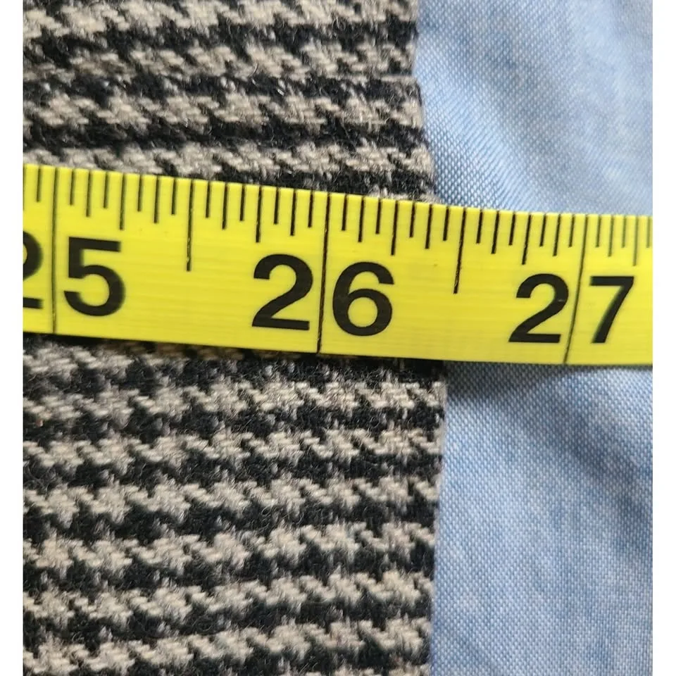 Robert Louis Houndstooth Wool Blend Peacoat - Size L image indicator(10)