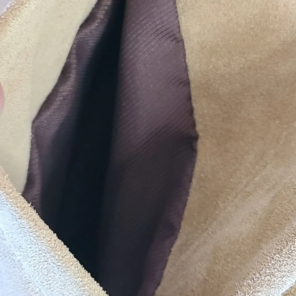 Coach Suede Leather Jacket Large Tan Camel Blazer image indicator(9)