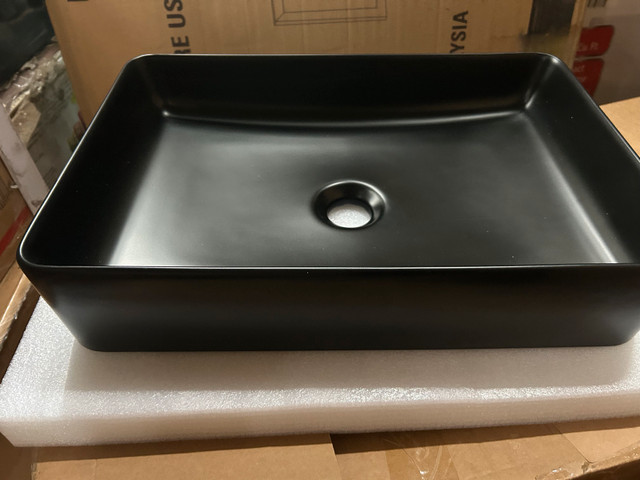 Brand new black ceramic sink 19 x 15 x 5