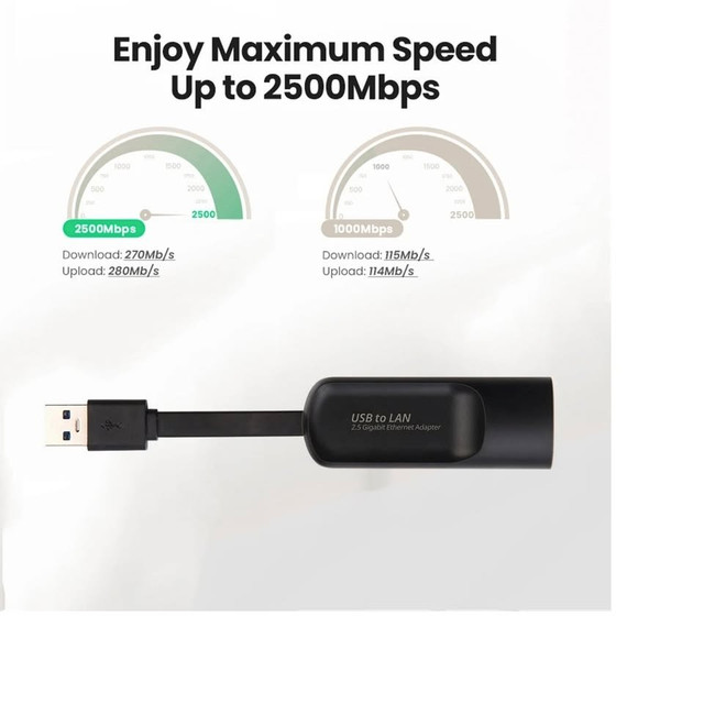 USB-C 2.5 Gigabit Ethernet Adapter – USB 3.0 to RJ45 LAN Wired - photo 4
