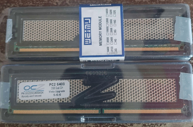 OCZ DDR2 4GB Kit (2x2GB) PC2-6400 800MHz Desktop Memory