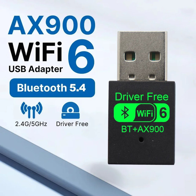 AX900 USB WiFi 6 + Bluetooth 5.4 Adapter