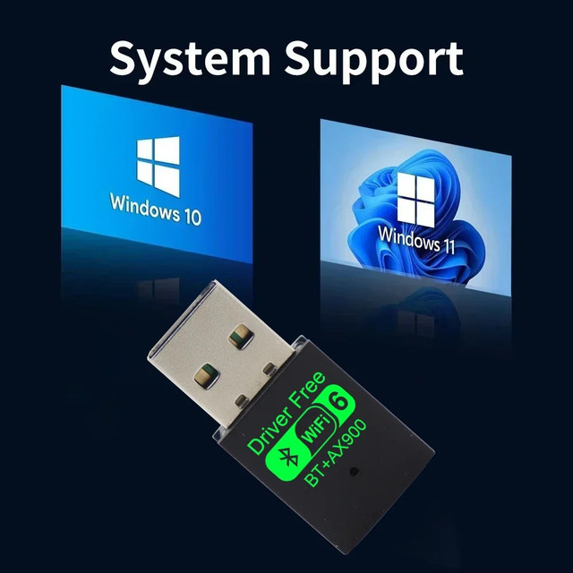 AX900 USB WiFi 6 + Bluetooth 5.4 Adapter - photo 5