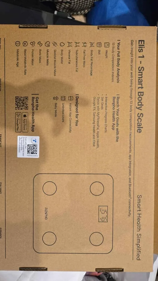 Renpho Bluetooth Body Fat Scale image indicator(2)