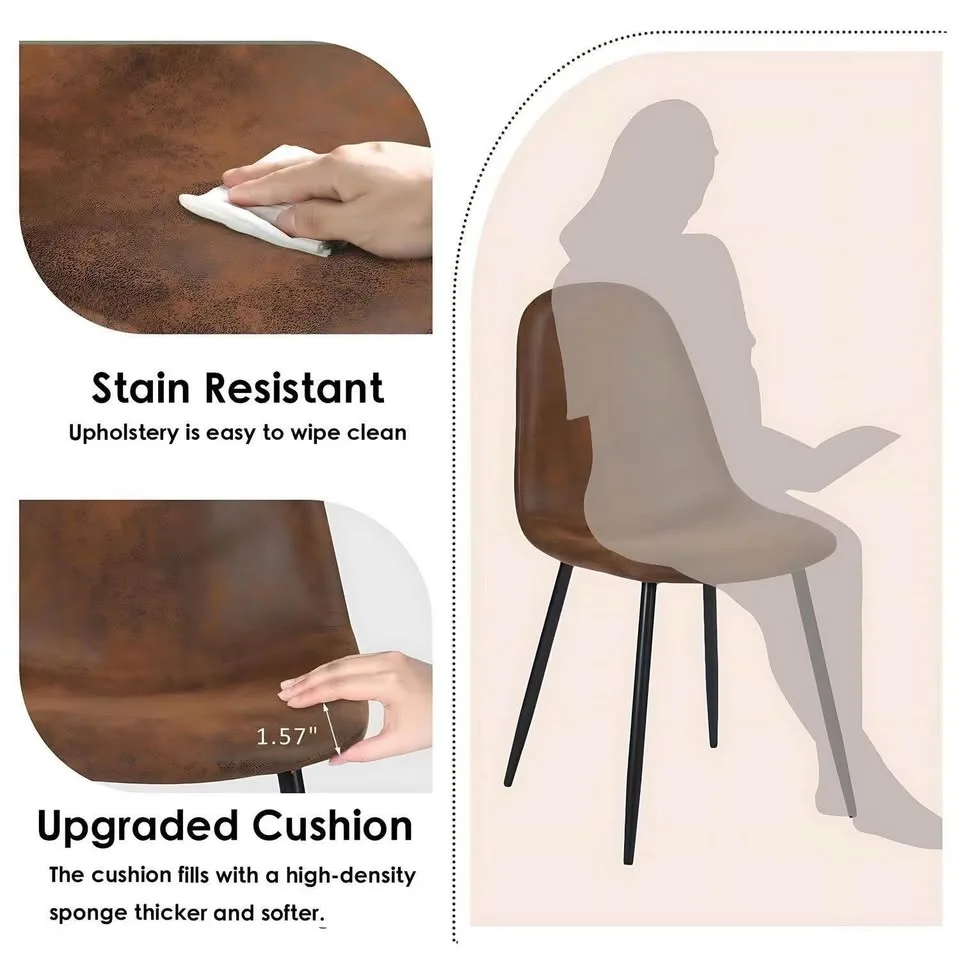 Set of 4 Dining Chairs - Upholstery Side Chair image indicator(4)