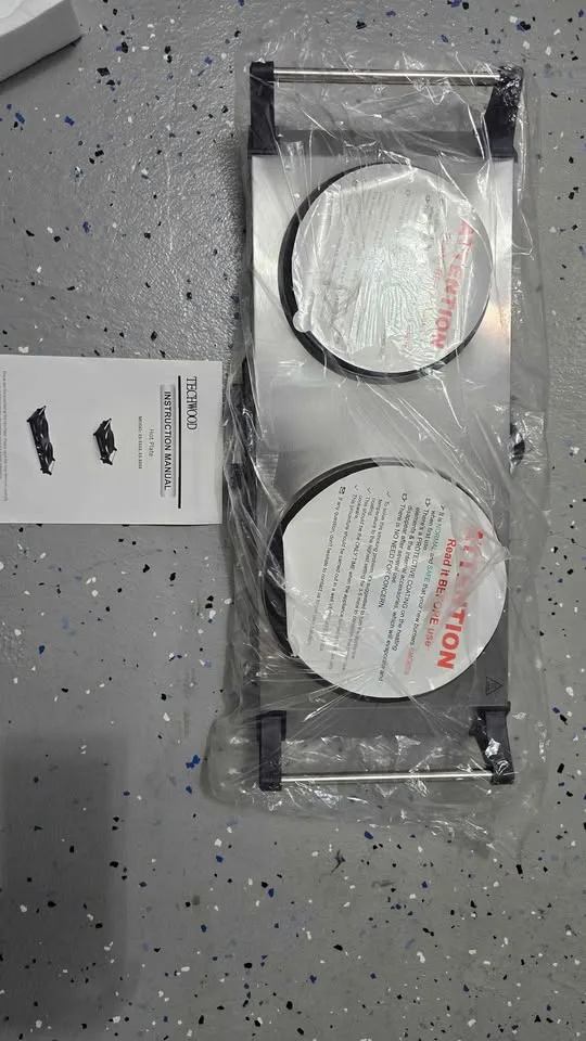 Techwood 1800 W Electric Stove, Ceramic Dual Cooktops image indicator(2)