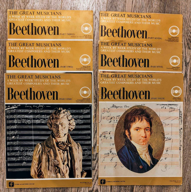 40x Vintage 'Great Musicians Series' Record & Booklet