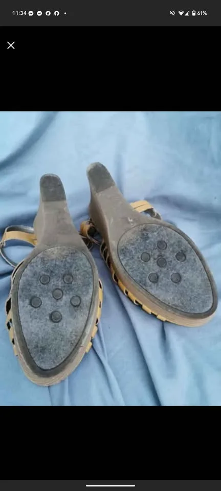 Women’s Size 8.5 Slingback Wedge Sandals image indicator(4)