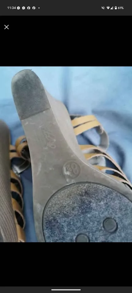 Women’s Size 8.5 Slingback Wedge Sandals image indicator(5)