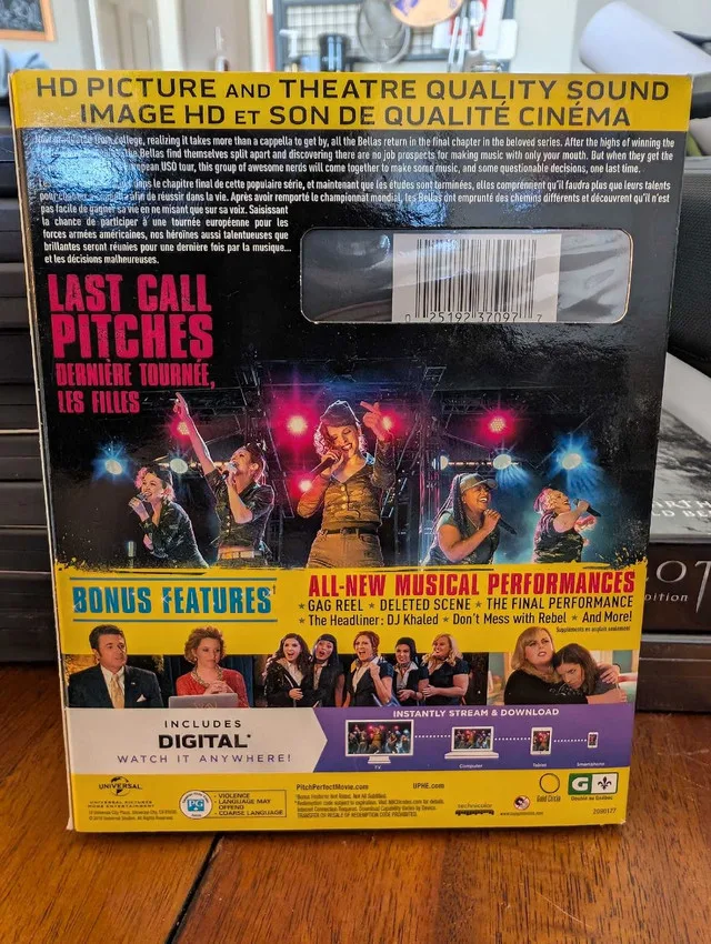 Pitch Perfect 3 Blu-Ray DVD Digital image indicator(2)