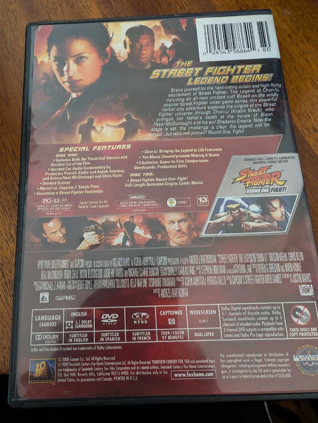 Street Fighter the legend of Chunli DVD - photo 2