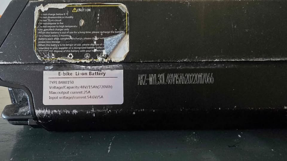 Sell very good battery for e-bike 48v 15A 720Wh - photo 2