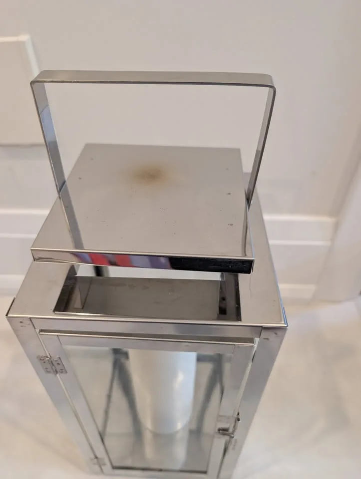 Metal Outdoor Lantern in Stainless Steel Finish image indicator(2)