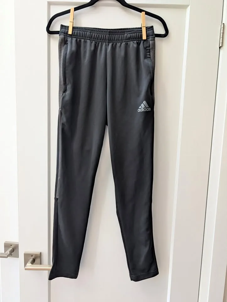 Adidas Athletic Soccer Primegreen Grey Training Pant Small thumbnail