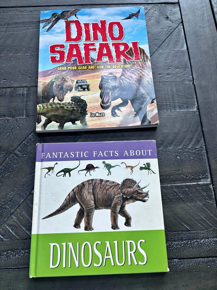 2 dinosaur books for kids