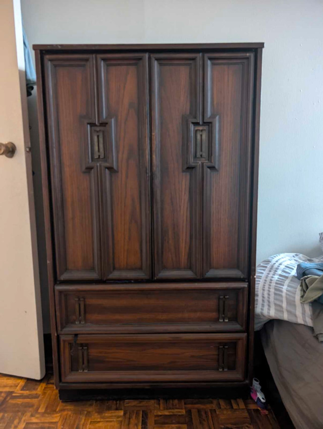 Spacious Antique Storage Cabinet Wardrobe