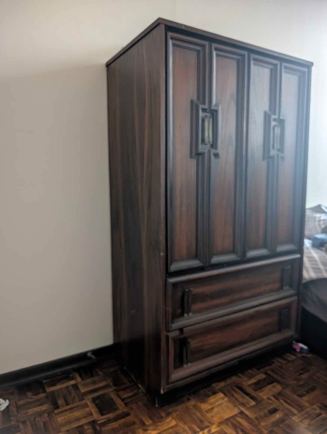 Spacious Antique Storage Cabinet Wardrobe - photo 2