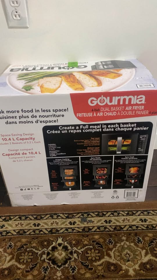 Gourmia 4-dish Dual Basket Air Fryer - photo 2