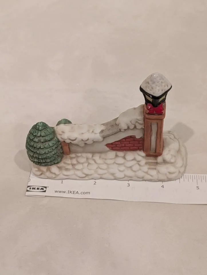 Christmas Collectable brick wall with snow and trees image indicator(7)