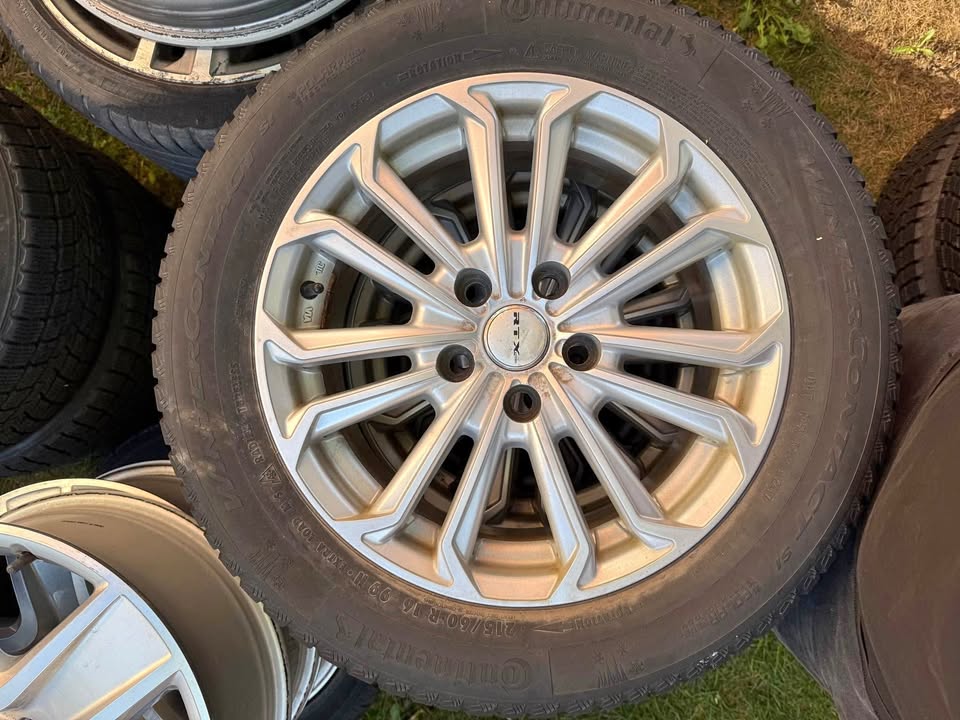 Set of 16” Toyota Camry Rims On Continental Winter Tires