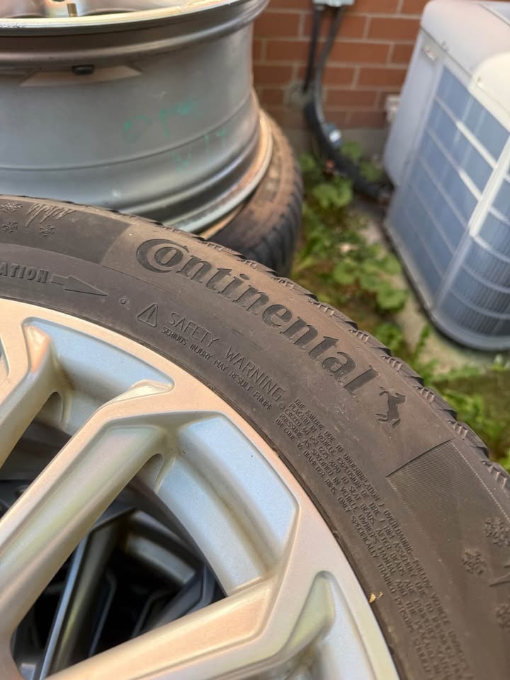 Set of 16” Toyota Camry Rims On Continental Winter Tires - photo 2