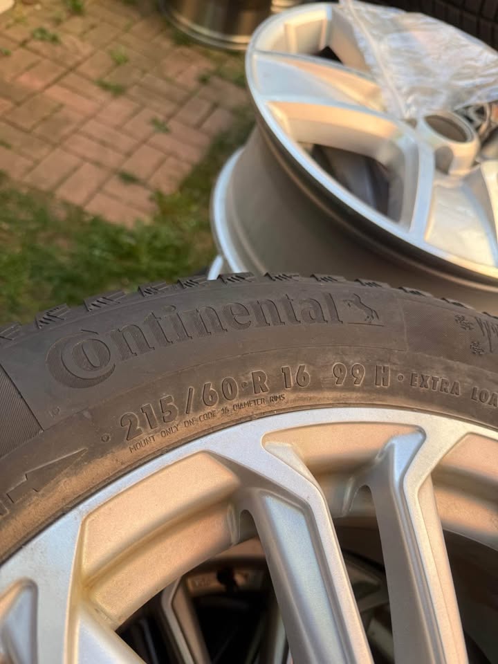 Set of 16” Toyota Camry Rims On Continental Winter Tires - photo 3