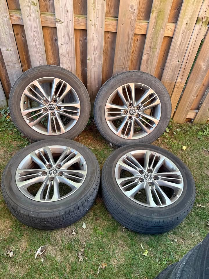 Set of OEM 17” Toyota Camry Rims on Michelin All Season Tires