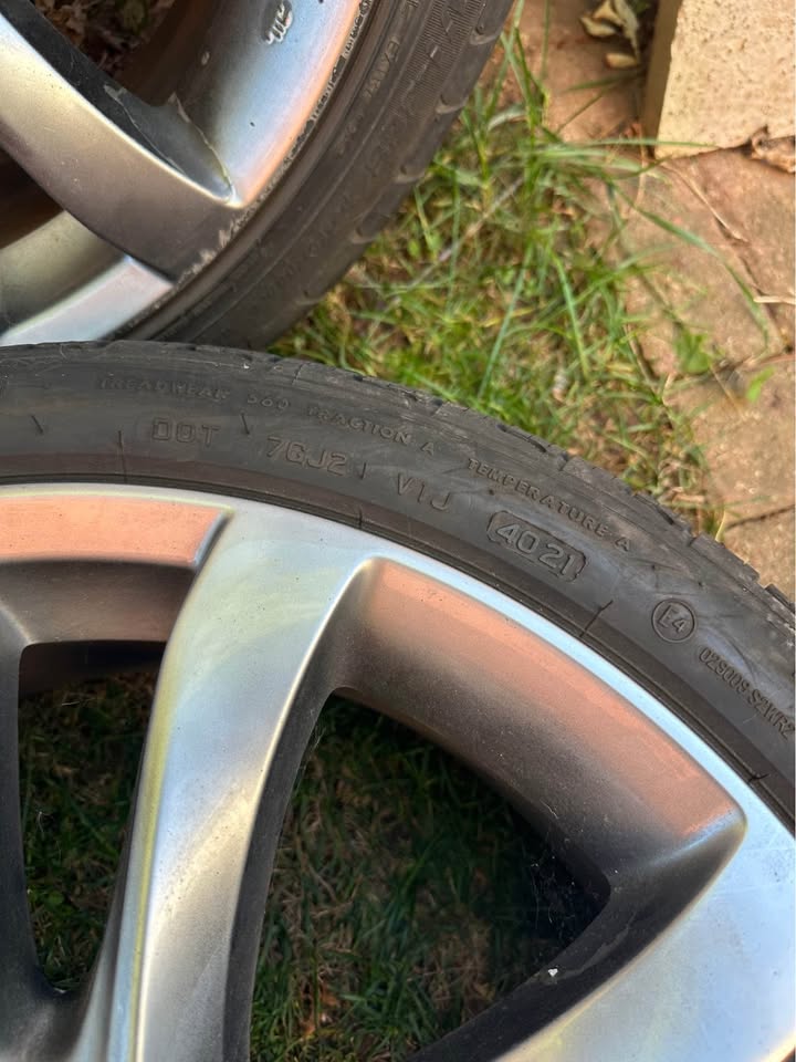 Set of OEM 19” Mazda 3 Rims On Summer Tires - photo 3