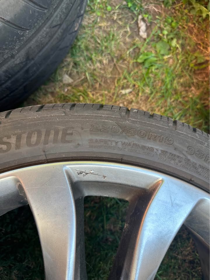 Set of OEM 19” Mazda 3 Rims On Summer Tires - photo 4