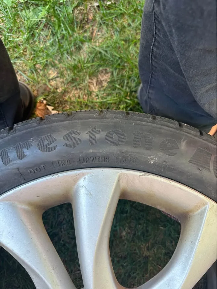 Set of OEM 17” Mazda 3 Rims On Firestone M+S Tires image indicator(4)