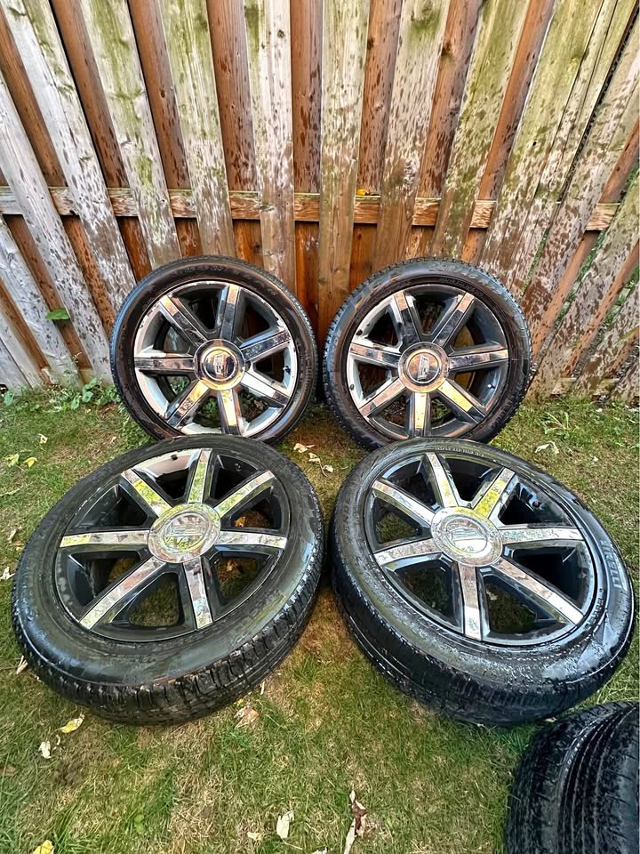 Set of OEM 22” Cadillac Escalade Rims On All Season Tires