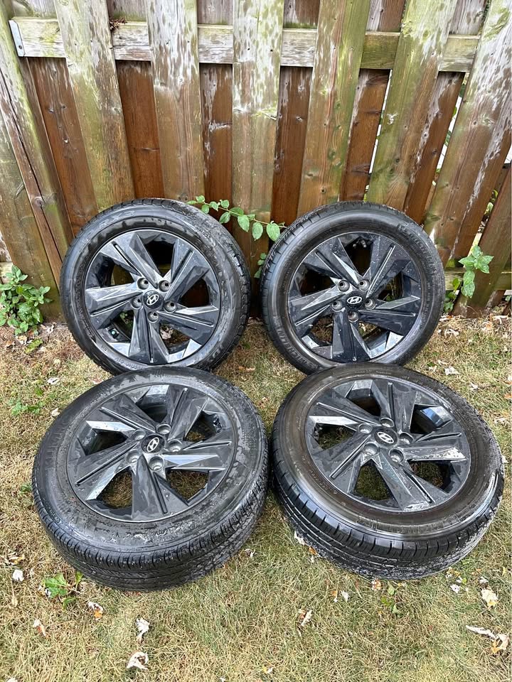 Set of OEM 16” Hyundai Elantra Rims On All Season Tires