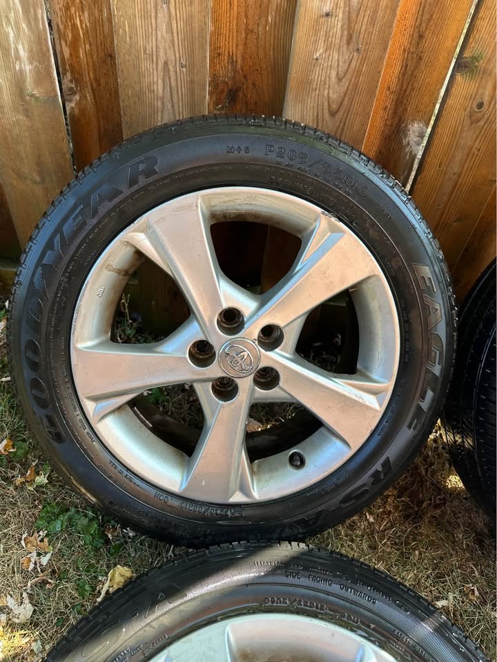 Set of OEM 16” Toyota Camry Rims On Goodyear All Season Tires - photo 2
