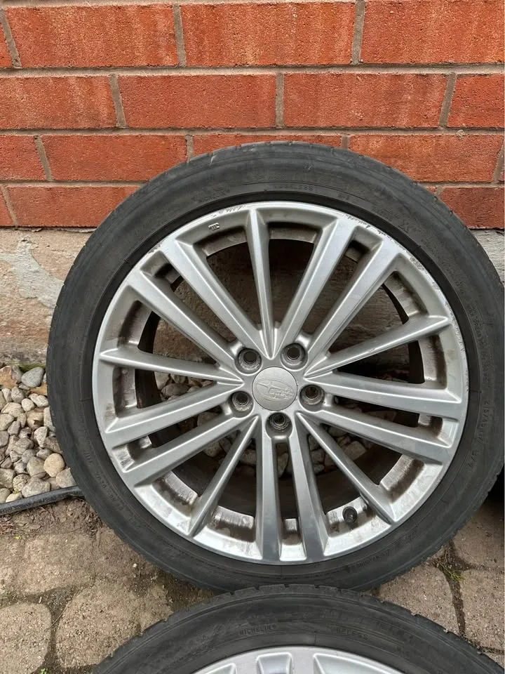 Set of OEM 17” Subaru Impreza Rims on Michelin All Season Tires image indicator(2)